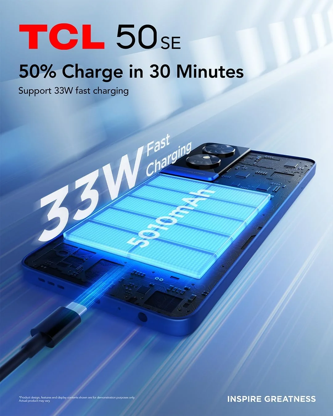 گوشی موبایل TCL 50 SE دو سیم کارت 256 گیگابایت رام + 6 گیگابایت رم (فقط GSM | بدون CDMA) نسخه بین المللی آنلاک شده کارخانه ای 4G/LTE (آبی نیمه شب) گوشی موبایل TCL 50 SE دو سیم کارت 256 گیگابایت رام + 6 گیگابایت رم (فقط GSM | بدون CDMA) نسخه بین المللی آنلاک شده کارخانه ای 4G/LTE (آبی نیمه شب)