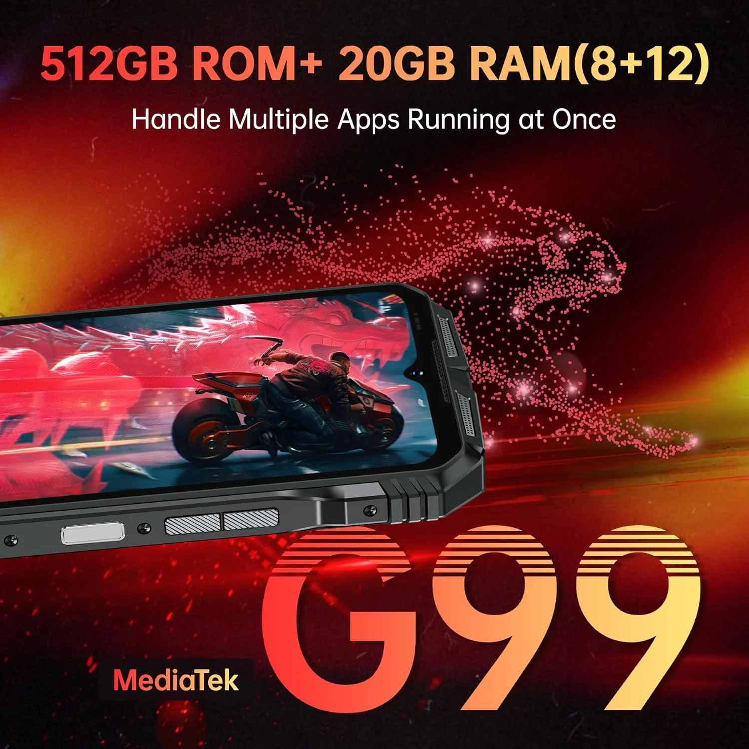 گوشی مقاوم DOOGEE S118 آنلاک شده 2024 - گوشی هوشمند مقاوم اندروید 14، هلیو G99 20 گیگابایت رم + 512 گیگابایت رام، 6.58 اینچ FHD+120HZ، باتری 10800mAh - تلفن های همراه 33W، تلفن ضد آب دوربین 50 مگاپیکسلی / 4G دو سیم کارت / NFC / OTG گوشی مقاوم DOOGEE S118 آنلاک شده 2024 - گوشی هوشمند مقاوم اندروید 14، هلیو G99 20 گیگابایت رم + 512 گیگابایت رام، 6.58 اینچ FHD+120HZ، باتری 10800mAh - تلفن های همراه 33W، تلفن ضد آب دوربین 50 مگاپیکسلی / 4G دو سیم کارت / NFC / OTG