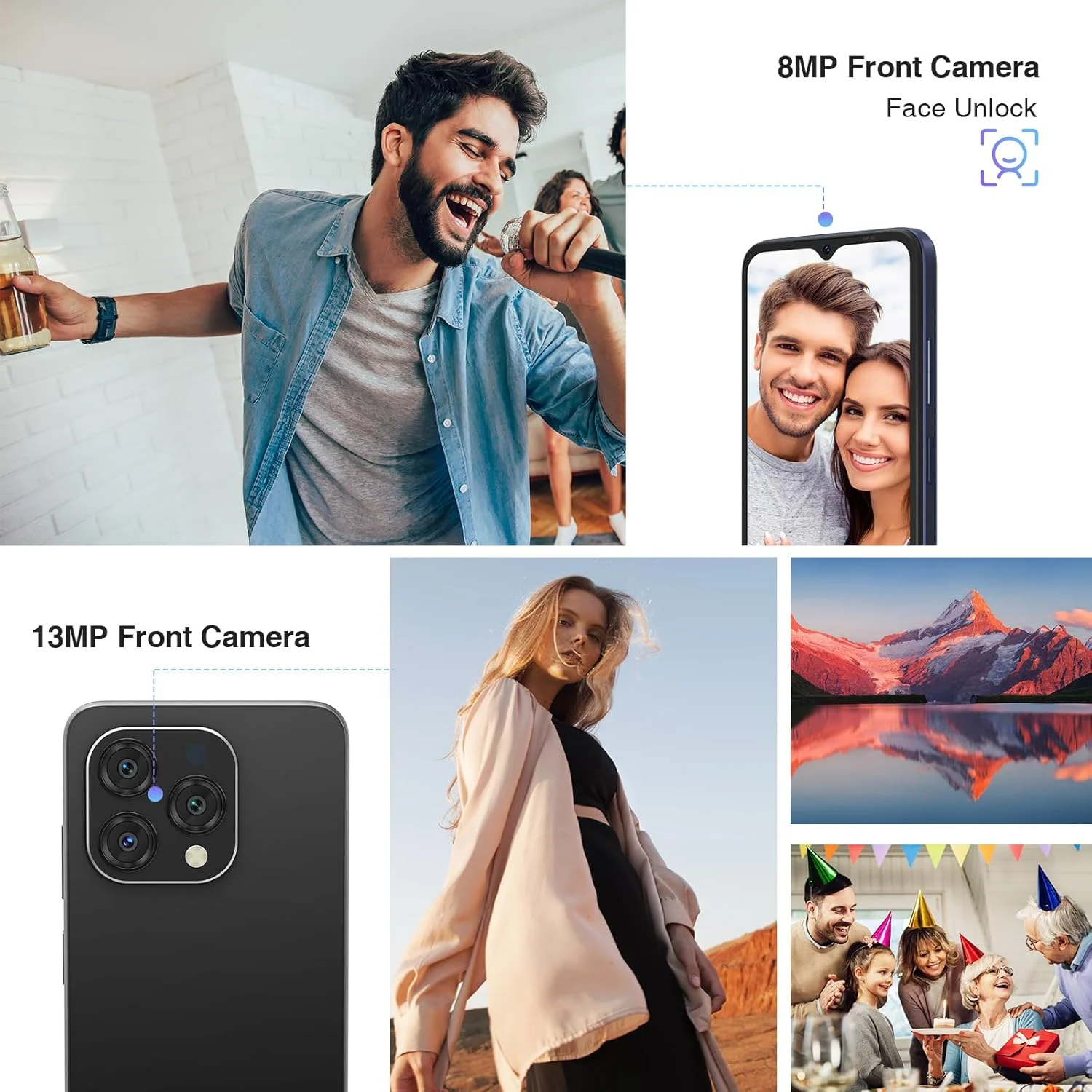 گوشی موبایل آنلاک شده DOOGEE N55 (2025)، 9 گیگابایت رم + 128 گیگابایت رام/1 ترابایت، گوشی اندروید، گوشی اندروید 14 با نرخ نوسازی 90 هرتز + صفحه نمایش 6.56 اینچی HD، باتری 5150 میلی آمپر ساعتی، پردازنده هشت هسته ای، 13 مگاپیکسل + 8 مگاپیکسل، 4G دو سیم کارت، بازگشایی با چهره، Widevine L1، OTG، T-Mobile (مشکی) گوشی موبایل آنلاک شده DOOGEE N55 (2025)، 9 گیگابایت رم + 128 گیگابایت رام/1 ترابایت، گوشی اندروید، گوشی اندروید 14 با نرخ نوسازی 90 هرتز + صفحه نمایش 6.56 اینچی HD، باتری 5150 میلی آمپر ساعتی، پردازنده هشت هسته ای، 13 مگاپیکسل + 8 مگاپیکسل، 4G دو سیم کارت، بازگشایی با چهره، Widevine L1، OTG، T-Mobile (مشکی)