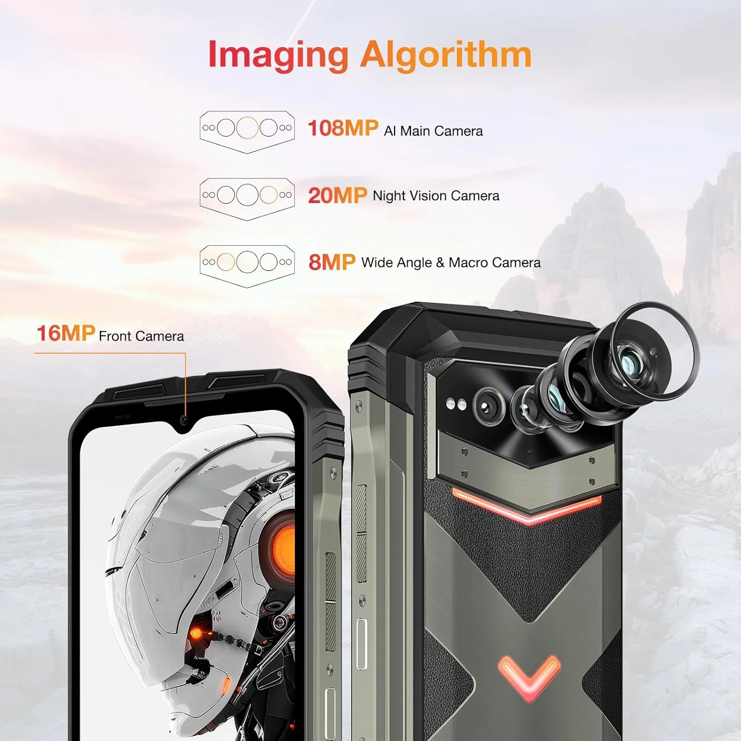 گوشی هوشمند مقاوم DOOGEE V Max Pro 5G، 22000mAh 32GB+512GB/TF 2TB، گوشی مقاوم آنلاک شده اندروید 14، تلفن همراه مقاوم 108MP+20MP، صفحه نمایش 6.58 اینچی FHD+120Hz IPS، گوشی ضد آب IP68/IP69K، NFC/Face ID/WIFi 6 گوشی هوشمند مقاوم DOOGEE V Max Pro 5G، 22000mAh 32GB+512GB/TF 2TB، گوشی مقاوم آنلاک شده اندروید 14، تلفن همراه مقاوم 108MP+20MP، صفحه نمایش 6.58 اینچی FHD+120Hz IPS، گوشی ضد آب IP68/IP69K، NFC/Face ID/WIFi 6