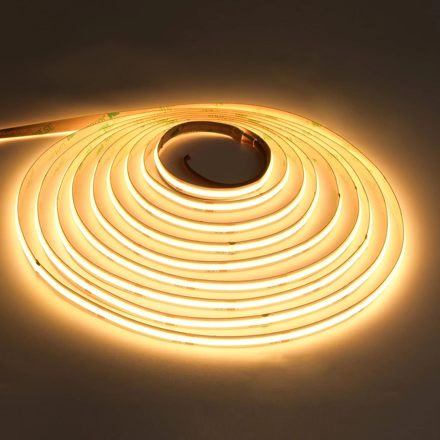 نوار LED COB سیریویی 5 متری، سفید گرم 2700K، 480LED در متر، CRI 90+ برای کابینت آشپزخانه خانه DIY پروژه های نورپردازی داخلی نوار LED COB سیریویی 5 متری، سفید گرم 2700K، 480LED در متر، CRI 90+ برای کابینت آشپزخانه خانه DIY پروژه های نورپردازی داخلی