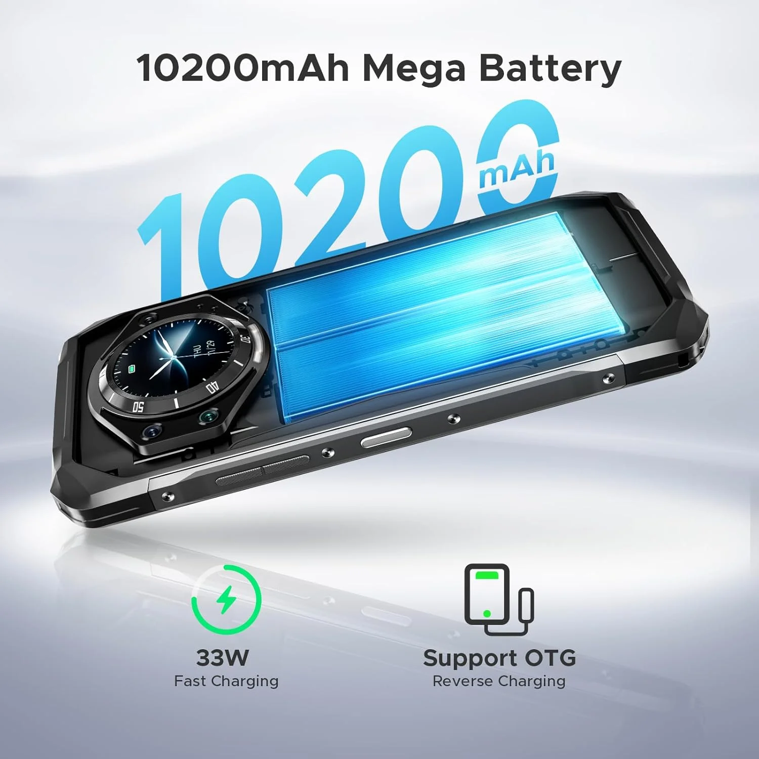 گوشی مقاوم DOOGEE S119 (2025) آنلاک شده، 24 گیگابایت + 512 گیگابایت/TF 2 ترابایت، گوشی هوشمند مقاوم اندروید 14 با صفحه نمایش پشتی 1.32 اینچی، باتری 10200 میلی آمپر ساعتی/33 وات، 6.72 اینچ FHD+، دید در شب 100 مگاپیکسل + 20 مگاپیکسل، NFC/قفل دوگانه/3 اسلات کارت/OTG گوشی مقاوم DOOGEE S119 (2025) آنلاک شده، 24 گیگابایت + 512 گیگابایت/TF 2 ترابایت، گوشی هوشمند مقاوم اندروید 14 با صفحه نمایش پشتی 1.32 اینچی، باتری 10200 میلی آمپر ساعتی/33 وات، 6.72 اینچ FHD+، دید در شب 100 مگاپیکسل + 20 مگاپیکسل، NFC/قفل دوگانه/3 اسلات کارت/OTG