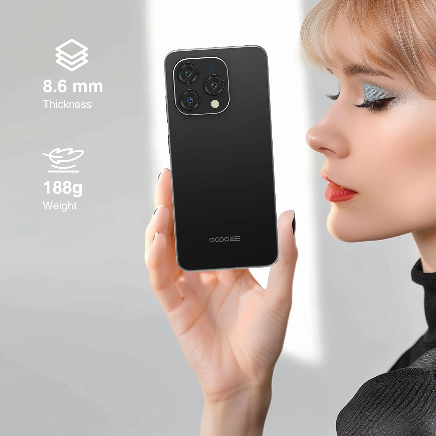 گوشی موبایل DOOGEE N55 (2025) اندروید 14، 9 گیگابایت رم + 128 گیگابایت حافظه قابل ارتقا تا 1 ترابایت، صفحه نمایش 6.56 اینچی HD+ 90 هرتز، باتری 5150 میلی آمپر، دوربین 13 مگاپیکسل + 8 مگاپیکسل، دو سیم کارت 4G، بازگشایی با چهره، OTG/T-Mobile گوشی موبایل DOOGEE N55 (2025) اندروید 14، 9 گیگابایت رم + 128 گیگابایت حافظه قابل ارتقا تا 1 ترابایت، صفحه نمایش 6.56 اینچی HD+ 90 هرتز، باتری 5150 میلی آمپر، دوربین 13 مگاپیکسل + 8 مگاپیکسل، دو سیم کارت 4G، بازگشایی با چهره، OTG/T-Mobile