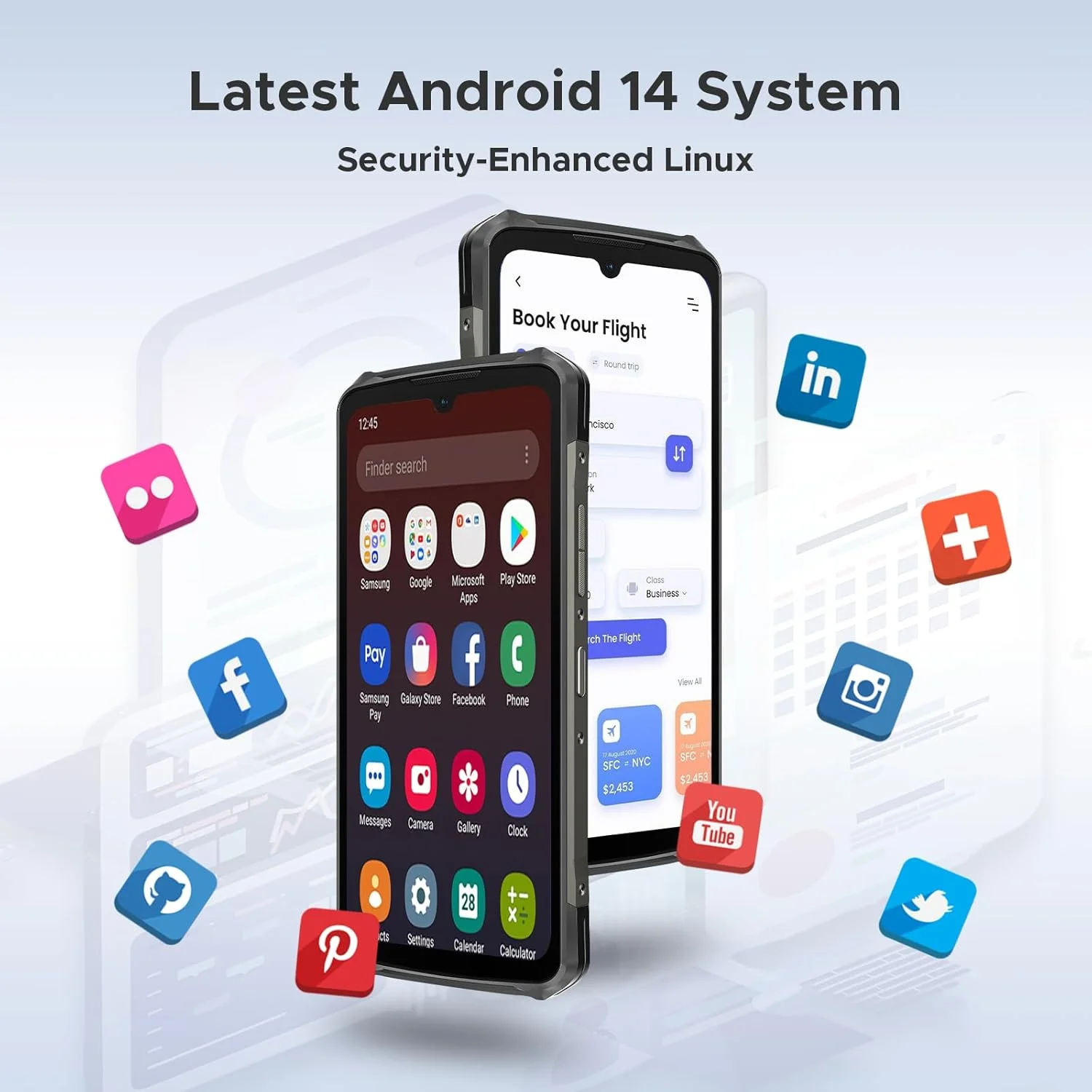 گوشی مقاوم DOOGEE S119 (2025) آنلاک شده، 24 گیگابایت + 512 گیگابایت/TF 2 ترابایت، گوشی هوشمند مقاوم اندروید 14 با صفحه نمایش پشتی 1.32 اینچی، باتری 10200 میلی آمپر ساعتی/33 وات، 6.72 اینچ FHD+، دید در شب 100 مگاپیکسل + 20 مگاپیکسل، NFC/قفل دوگانه/3 اسلات کارت/OTG گوشی مقاوم DOOGEE S119 (2025) آنلاک شده، 24 گیگابایت + 512 گیگابایت/TF 2 ترابایت، گوشی هوشمند مقاوم اندروید 14 با صفحه نمایش پشتی 1.32 اینچی، باتری 10200 میلی آمپر ساعتی/33 وات، 6.72 اینچ FHD+، دید در شب 100 مگاپیکسل + 20 مگاپیکسل، NFC/قفل دوگانه/3 اسلات کارت/OTG