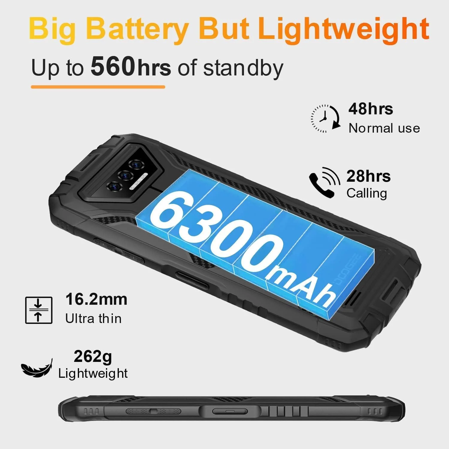 گوشی مقاوم DOOGEE S41 Pro، اندروید 12، 6300mAh، 7 گیگابایت + 32 گیگابایت (قابل ارتقا تا 1 ترابایت)، صفحه نمایش 5.5 اینچی HD+، دوربین 13 مگاپیکسلی، تلفن 4G دو سیم کارته ضد آب IP68، تشخیص چهره، NFC (مشکی) گوشی مقاوم DOOGEE S41 Pro، اندروید 12، 6300mAh، 7 گیگابایت + 32 گیگابایت (قابل ارتقا تا 1 ترابایت)، صفحه نمایش 5.5 اینچی HD+، دوربین 13 مگاپیکسلی، تلفن 4G دو سیم کارته ضد آب IP68، تشخیص چهره، NFC (مشکی)