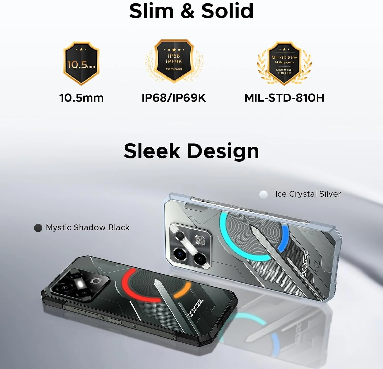 گوشی هوشمند مقاوم DOOGEE Blade GT Play (2025) 5G، جلوه نور LED، Dimensity D7025، 20 گیگابایت + 256 گیگابایت/2 ترابایت، صفحه نمایش 6.72 اینچی FHD+ 120 هرتز، 50 مگاپیکسل، گوشی اندروید فوق العاده باریک، اثر انگشت جانبی، تشخیص چهره، OTG/NFC گوشی هوشمند مقاوم DOOGEE Blade GT Play (2025) 5G، جلوه نور LED، Dimensity D7025، 20 گیگابایت + 256 گیگابایت/2 ترابایت، صفحه نمایش 6.72 اینچی FHD+ 120 هرتز، 50 مگاپیکسل، گوشی اندروید فوق العاده باریک، اثر انگشت جانبی، تشخیص چهره، OTG/NFC
