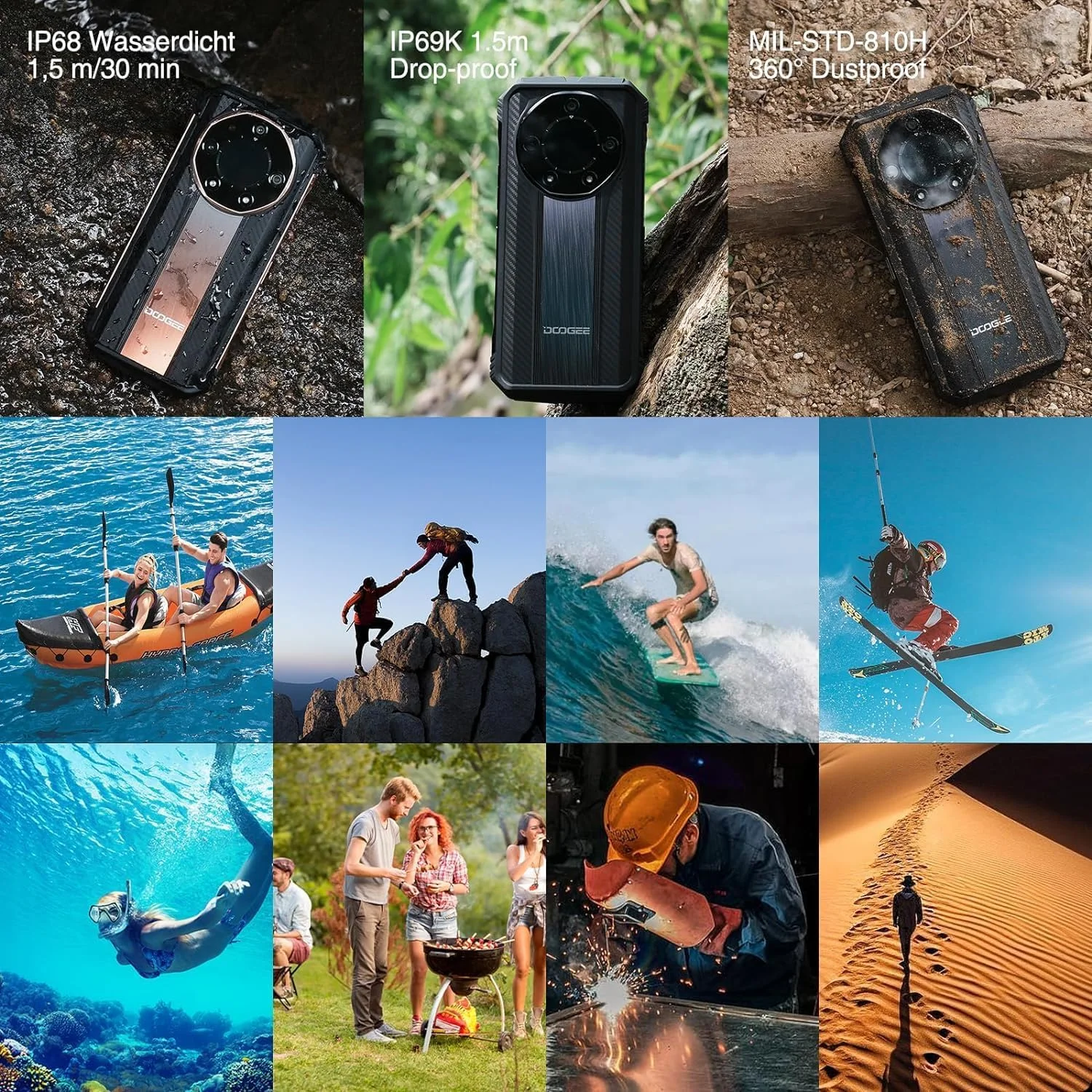 گوشی مقاوم DOOGEE S110 2023، اندروید 13، رم 22 گیگابایت + رام 256 گیگابایت (TF 2 ترابایت)، باتری 10800 میلی آمپر ساعت/66 وات، دید در شب 50 مگاپیکسل + 24 مگاپیکسل، 4G دو سیم کارت، OTG/GPS/NFC (مشکی) گوشی مقاوم DOOGEE S110 2023، اندروید 13، رم 22 گیگابایت + رام 256 گیگابایت (TF 2 ترابایت)، باتری 10800 میلی آمپر ساعت/66 وات، دید در شب 50 مگاپیکسل + 24 مگاپیکسل، 4G دو سیم کارت، OTG/GPS/NFC (مشکی)