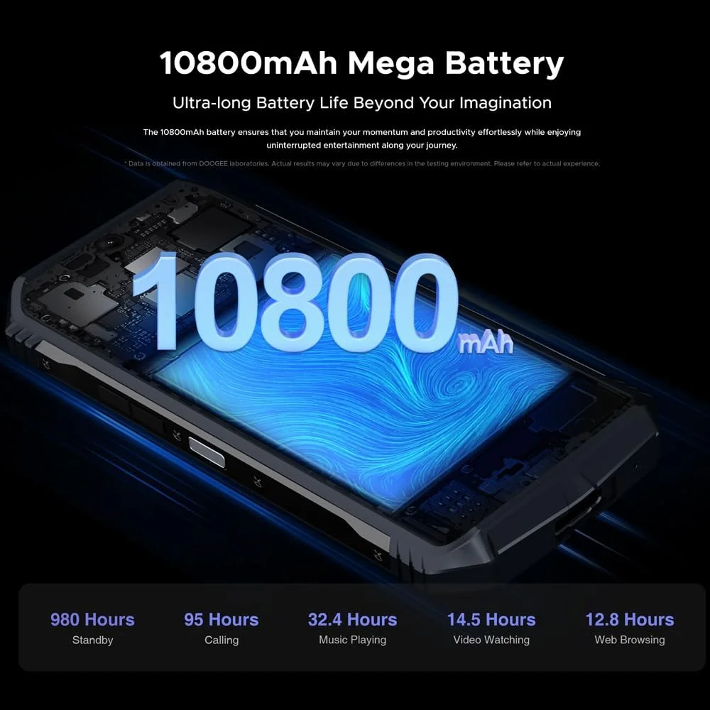 گوشی هوشمند مقاوم DOOGEE S118 اندروید 14 (2024)، 20 گیگابایت رم + 512 گیگابایت رام، 6.6 اینچ FHD+120HZ، باتری 10800 میلی آمپر ساعت/33 وات، دید در شب 50 مگاپیکسل + 12 مگاپیکسل، 4G دو سیم کارت/NFC/OTG (قرمز فلوریت) گوشی هوشمند مقاوم DOOGEE S118 اندروید 14 (2024)، 20 گیگابایت رم + 512 گیگابایت رام، 6.6 اینچ FHD+120HZ، باتری 10800 میلی آمپر ساعت/33 وات، دید در شب 50 مگاپیکسل + 12 مگاپیکسل، 4G دو سیم کارت/NFC/OTG (قرمز فلوریت)