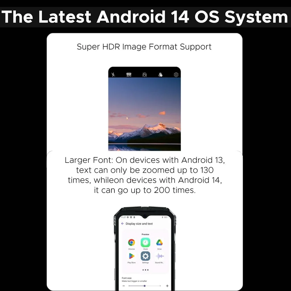 گوشی هوشمند مقاوم DOOGEE S118 اندروید 14 (2024)، 20 گیگابایت رم + 512 گیگابایت رام، 6.6 اینچ FHD+120HZ، باتری 10800 میلی آمپر ساعت/33 وات، دید در شب 50 مگاپیکسل + 12 مگاپیکسل، 4G دو سیم کارت/NFC/OTG (قرمز فلوریت) گوشی هوشمند مقاوم DOOGEE S118 اندروید 14 (2024)، 20 گیگابایت رم + 512 گیگابایت رام، 6.6 اینچ FHD+120HZ، باتری 10800 میلی آمپر ساعت/33 وات، دید در شب 50 مگاپیکسل + 12 مگاپیکسل، 4G دو سیم کارت/NFC/OTG (قرمز فلوریت)