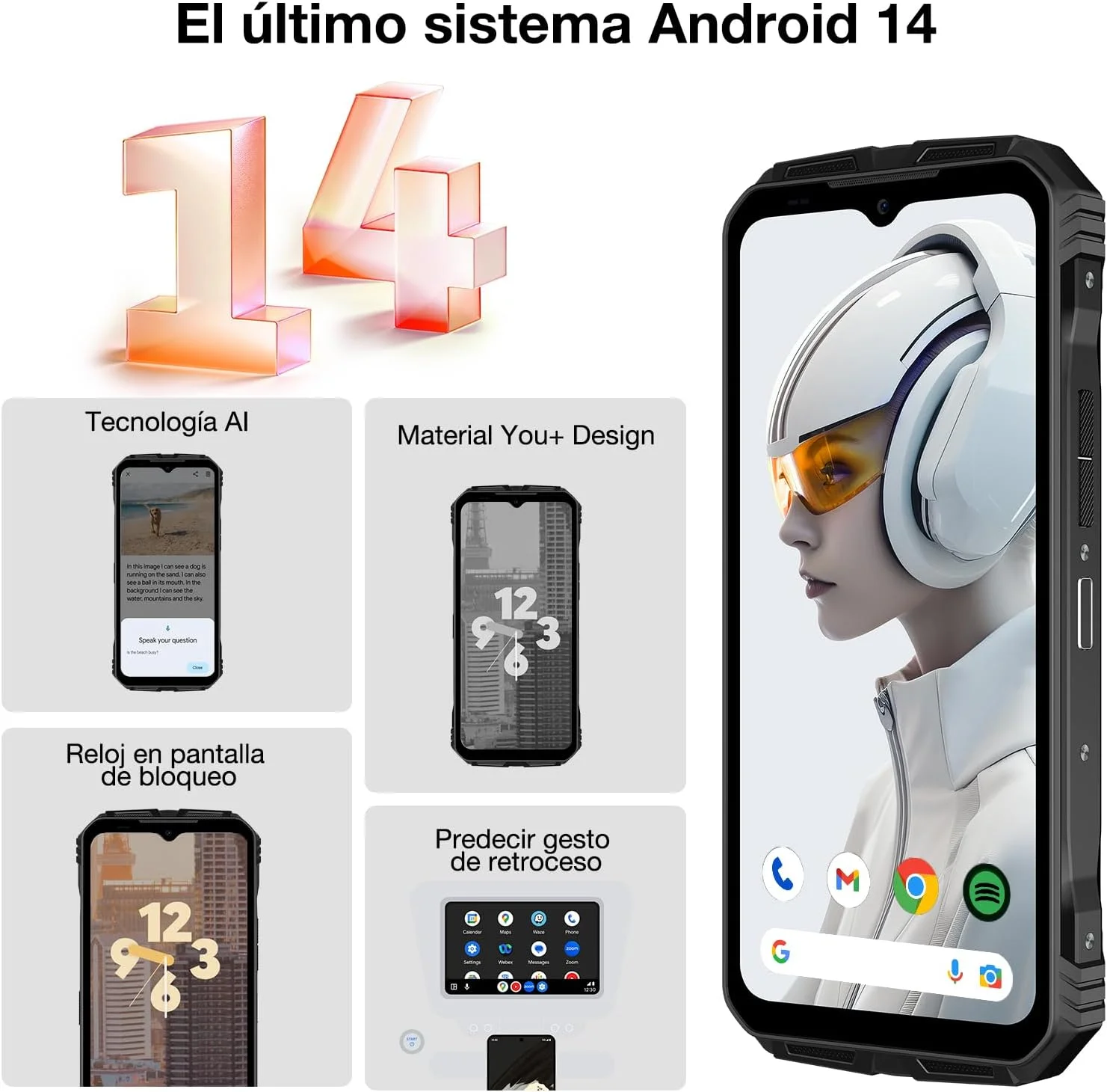 گوشی مقاوم DOOGEE V MAX Plus 5G، با 36 گیگابایت رم + 512 گیگابایت حافظه داخلی، دوربین سه گانه 200 مگاپیکسلی + دید در شب 20 مگاپیکسلی، صفحه نمایش 6.58 اینچی FHD+ 120 هرتز، باتری 22000 میلی آمپر ساعتی/33 وات، پردازنده Tenguet 7050، اندروید 14، تلفن مقاوم در برابر همه شرایط IP68/IP69K، NFC/WiFi6 (مشکی) گوشی مقاوم DOOGEE V MAX Plus 5G، با 36 گیگابایت رم + 512 گیگابایت حافظه داخلی، دوربین سه گانه 200 مگاپیکسلی + دید در شب 20 مگاپیکسلی، صفحه نمایش 6.58 اینچی FHD+ 120 هرتز، باتری 22000 میلی آمپر ساعتی/33 وات، پردازنده Tenguet 7050، اندروید 14، تلفن مقاوم در برابر همه شرایط IP68/IP69K، NFC/WiFi6 (مشکی)