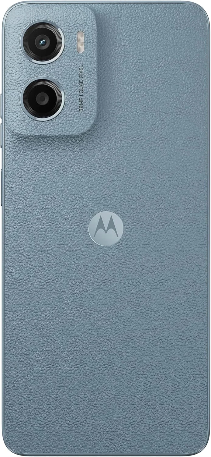 گوشی موبایل موتورولا Moto E15 دو سیم کارت 64 گیگابایت ROM + 2 گیگابایت RAM (فقط GSM | بدون CDMA) کارخانه آنلاک شده 4G/LTE (آبی مه آلود) - نسخه بین المللی