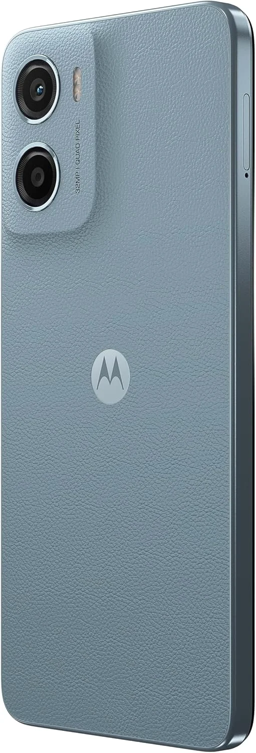 گوشی موبایل موتورولا Moto E15 دو سیم کارت 64 گیگابایت ROM + 2 گیگابایت RAM (فقط GSM | بدون CDMA) کارخانه آنلاک شده 4G/LTE (آبی مه آلود) - نسخه بین المللی