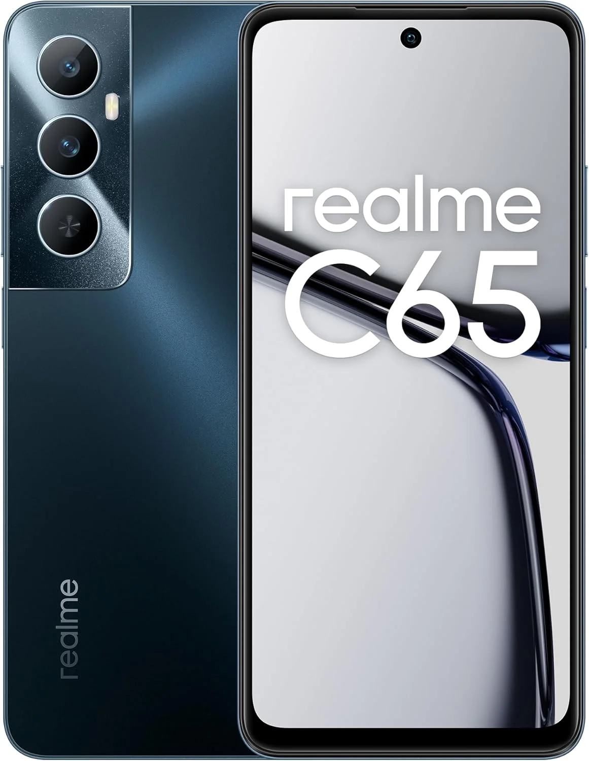 گوشی موبایل ریلمی C65 دو سیم کارت 256 گیگابایت رام 8 گیگابایت (فقط GSM | بدون CDMA) نسخه بین المللی آنلاک کارخانه ای 4G/LTE (مشکی ستاره ای)