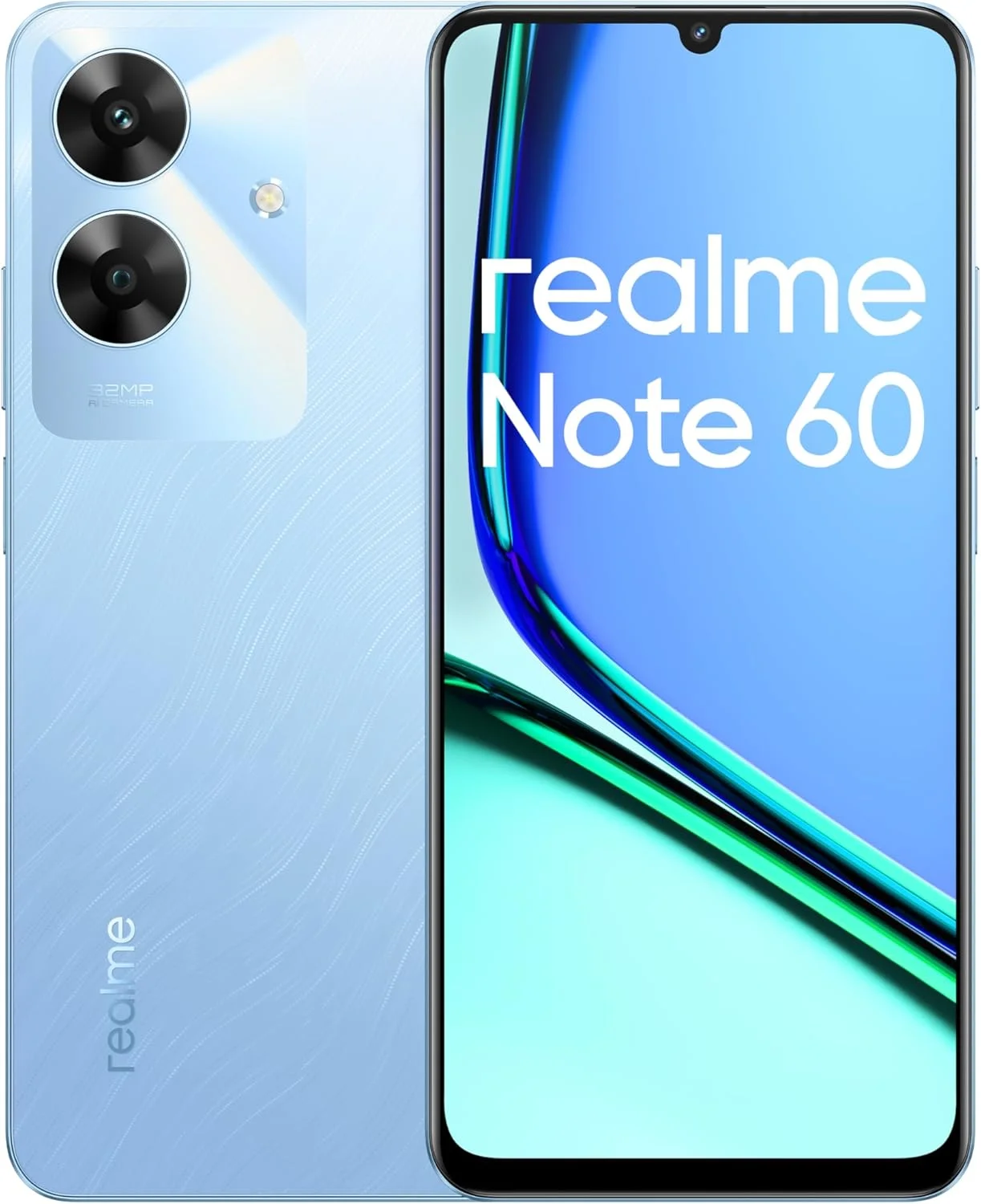 گوشی موبایل Realme Note 60 دو سیم کارت 4G با 4 گیگابایت رم و 256 گیگابایت حافظه داخلی - رنگ آبی اقیانوسی - نسخه خاورمیانه