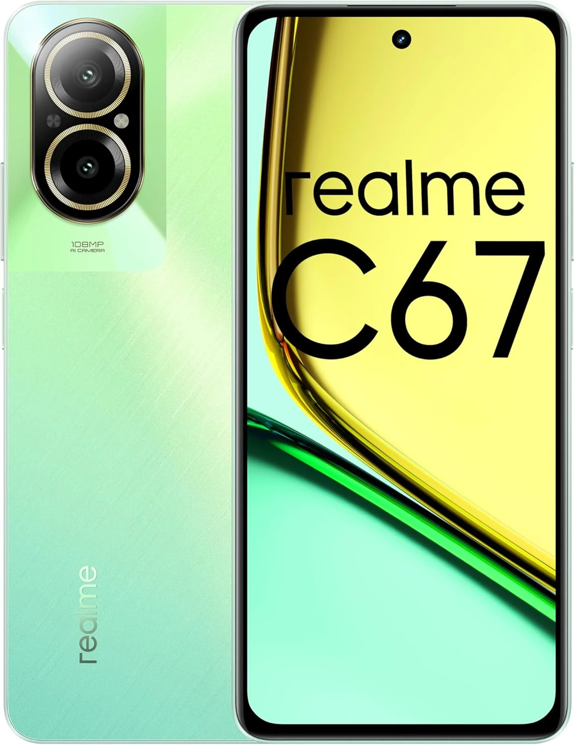 گوشی موبایل realme C67 دو سیم کارت 128 گیگابایت رام + 6 گیگابایت رم 4G (Sunny Oasis) - نسخه بین المللی