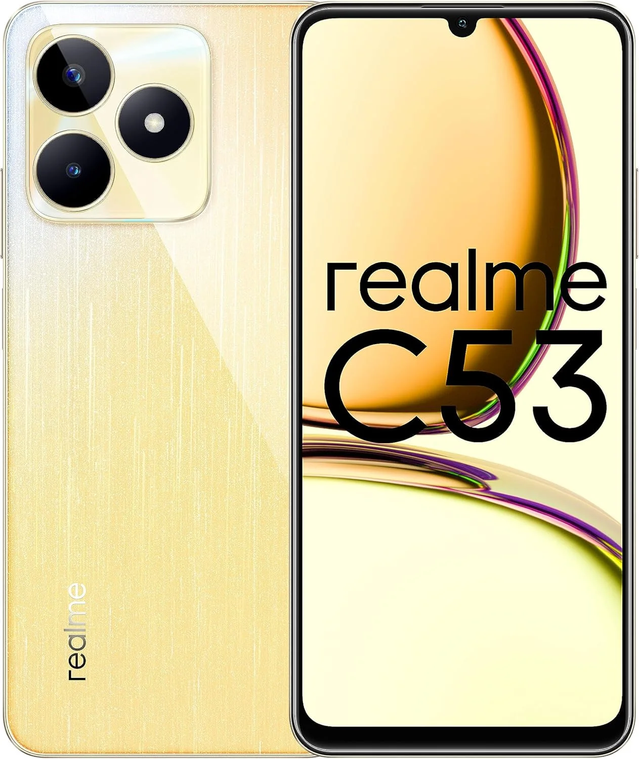 گوشی موبایل Realme C53 دو سیم کارت 256 گیگابایت رام + 8 گیگابایت رم 4G (طلایی قهرمان) - نسخه خاورمیانه