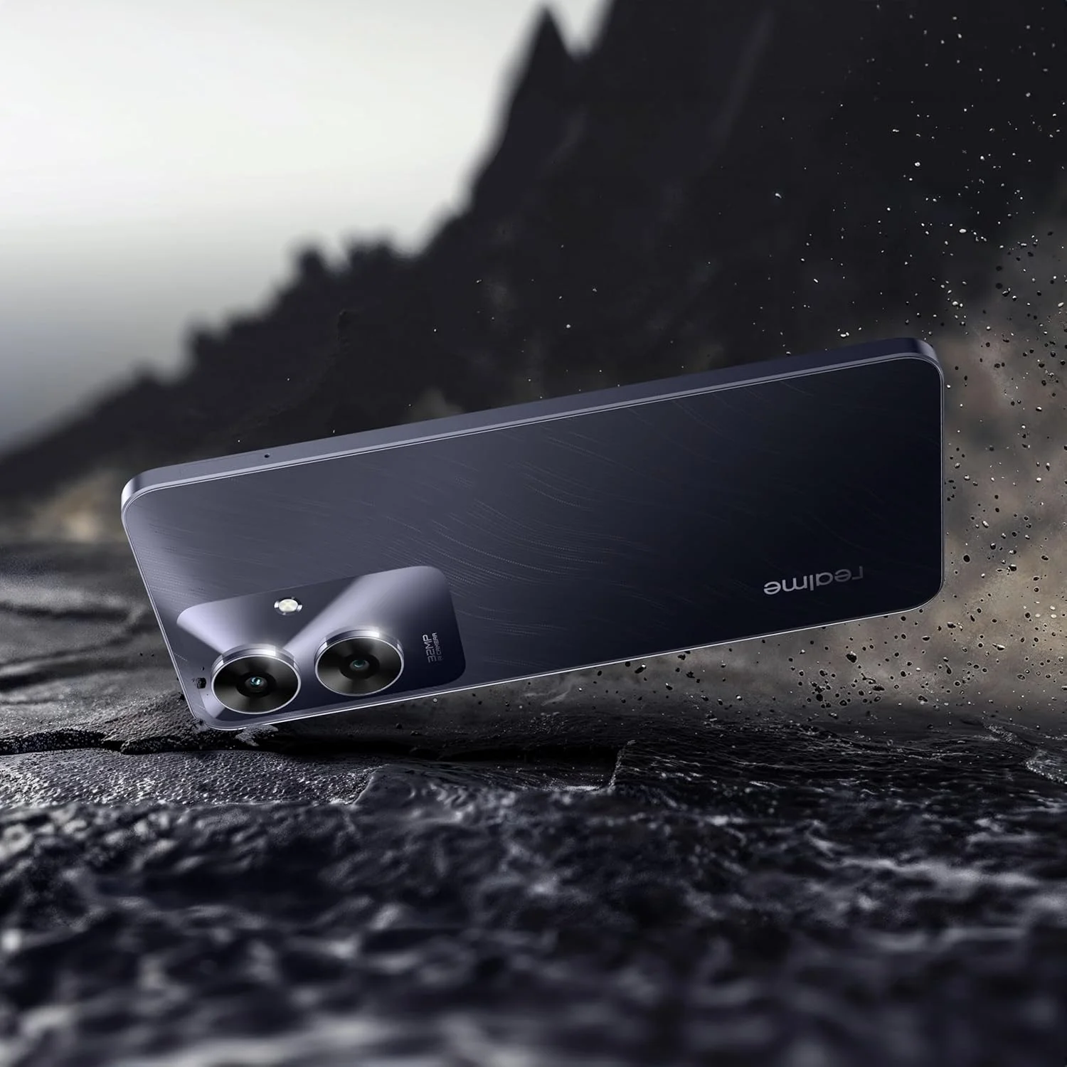 گوشی هوشمند 4G دو سیم کارته realme Note 60، حافظه 128 گیگابایت، رم 4 گیگابایت، صفحه نمایش 6.74 اینچی 90 هرتز، دوربین 32 مگاپیکسل، باتری 5000 میلی آمپر ساعت، مقاوم در برابر گرد و غبار و پاشش آب IP64، 12 ماه گارانتی - نسخه خاورمیانه (مشکی مرمر)