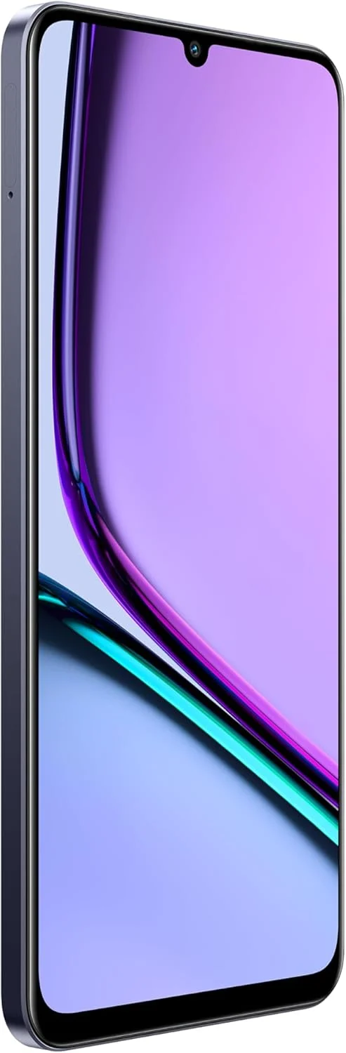 گوشی هوشمند 4G دو سیم کارته realme Note 60، حافظه 128 گیگابایت، رم 4 گیگابایت، صفحه نمایش 6.74 اینچی 90 هرتز، دوربین 32 مگاپیکسل، باتری 5000 میلی آمپر ساعت، مقاوم در برابر گرد و غبار و پاشش آب IP64، 12 ماه گارانتی - نسخه خاورمیانه (مشکی مرمر)