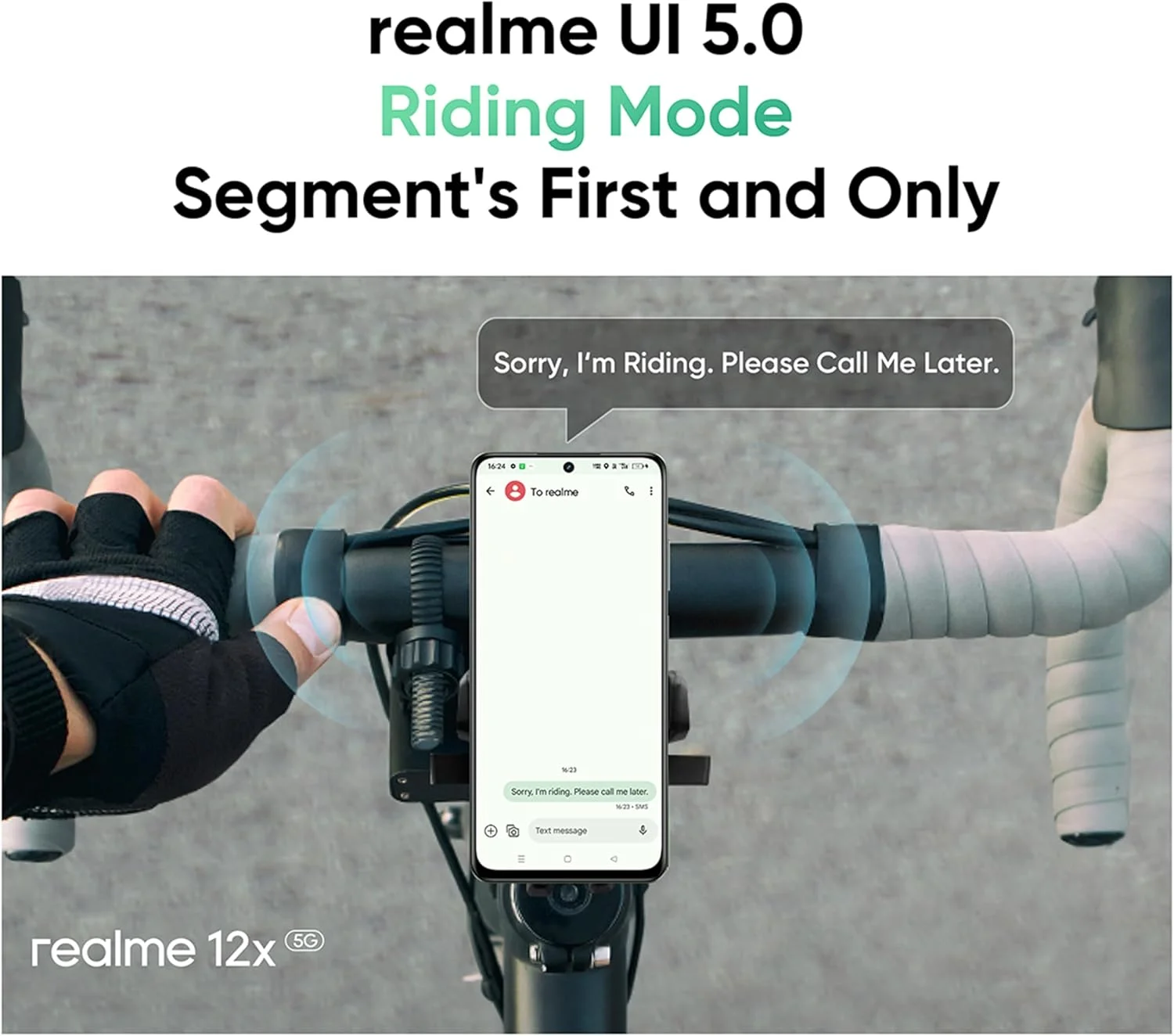گوشی موبایل realme 12x 5G دو سیم کارت (مشکی درخشان، 8 گیگابایت رم، 256 گیگابایت حافظه داخلی) | نمایشگر 120 هرتز با محافظت از چشم | تراشه 5G 6 نانومتری | باتری 5000 میلی آمپر ساعت | 12 ماه گارانتی - نسخه خاورمیانه