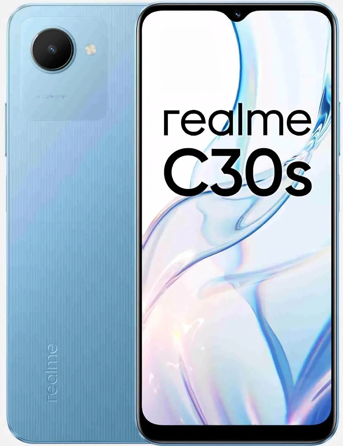 گوشی موبایل Realme C30s (آبی راه راه، 4 گیگابایت رم، 64 گیگابایت حافظه داخلی)