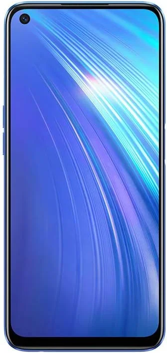 گوشی موبایل ریلمی 6 دو سیم کارت 64 گیگابایت آبی دنباله دار [صفحه نمایش 16.5 سانتی متری (6.5 اینچی) IPS LCD، اندروید 10، دوربین چهارگانه 64 مگاپیکسلی]