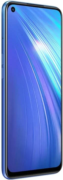 گوشی موبایل ریلمی 6 دو سیم کارت 64 گیگابایت آبی دنباله دار [صفحه نمایش 16.5 سانتی متری (6.5 اینچی) IPS LCD، اندروید 10، دوربین چهارگانه 64 مگاپیکسلی]