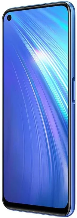 گوشی موبایل ریلمی 6 دو سیم کارت 64 گیگابایت آبی دنباله دار [صفحه نمایش 16.5 سانتی متری (6.5 اینچی) IPS LCD، اندروید 10، دوربین چهارگانه 64 مگاپیکسلی]
