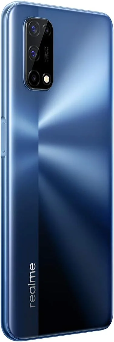 گوشی موبایل Realme 7 5G، صفحه نمایش 6.5 اینچی 120 هرتز بدون سیم کارت آنلاک شده، گوشی هوشمند اندروید با دوربین چهارگانه 48 مگاپیکسلی، باتری 5000 میلی آمپر ساعتی با شارژ سریع 30 واتی Dart، 6 + 128 گیگابایت آبی بالتیک، دو سیم کارت، NFC، دوشاخه UK