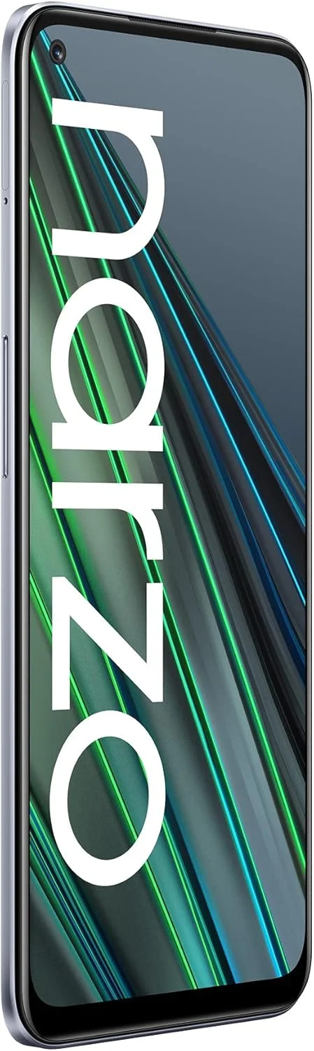 گوشی موبایل realme narzo 30 (نقره ای مسابقه ای، 6 گیگابایت رم، 128 گیگابایت حافظه) - پردازنده MediaTek Helio G95 I صفحه نمایش Full HD+ به همراه EMI رایگان / پیشنهادات تعویض اضافی