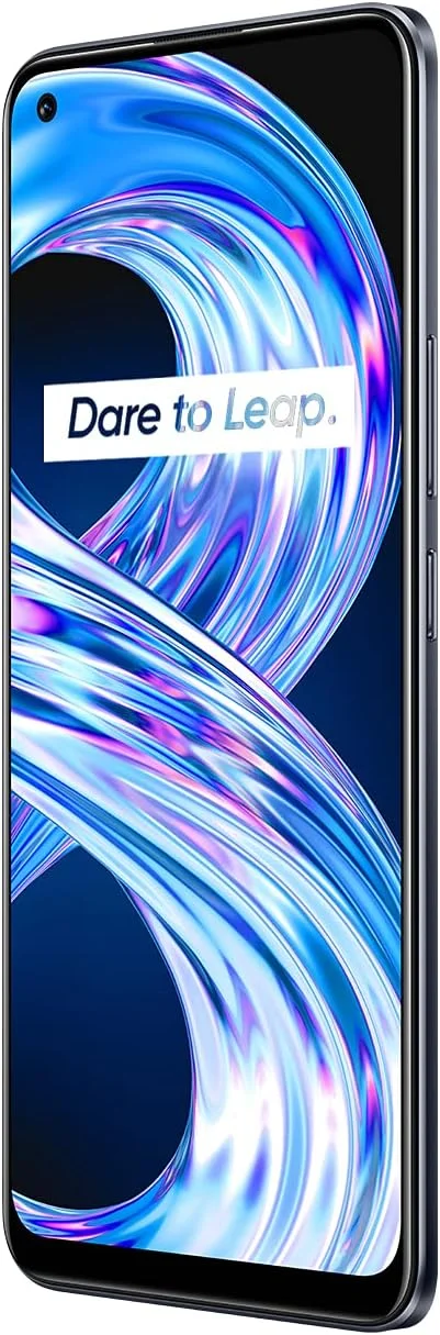 گوشی موبایل realme 8، گوشی هوشمند بدون سیم کارت با دوربین چهارگانه هوش مصنوعی 64 مگاپیکسلی، صفحه نمایش 6.4 اینچی Super AMOLED، شارژ سریع 30 واتی Dart، باتری عظیم 5000 میلی آمپر ساعتی، دو سیم کارت، NFC، 4+64 گیگابایت، مشکی پانک