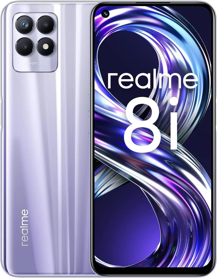 گوشی موبایل Realme 8i دو سیم کارت 64 گیگابایت رام + 4 گیگابایت رم (فقط GSM | بدون CDMA) نسخه بین المللی آنلاک شده کارخانه 4G/LTE (بنفش فضایی)