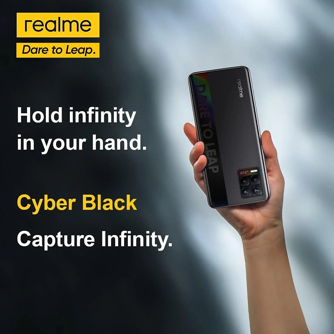 گوشی موبایل Realme 8، گوشی هوشمند آنلاک شده بدون سیم کارت با دوربین چهارگانه هوش مصنوعی 64 مگاپیکسلی، صفحه نمایش 6.4 اینچی Super AMOLED، شارژ سریع 30 واتی Dart، باتری عظیم 5000 میلی آمپر ساعتی، دو سیم کارت، NFC، 6 + 128 گیگابایت، مشکی سایبری