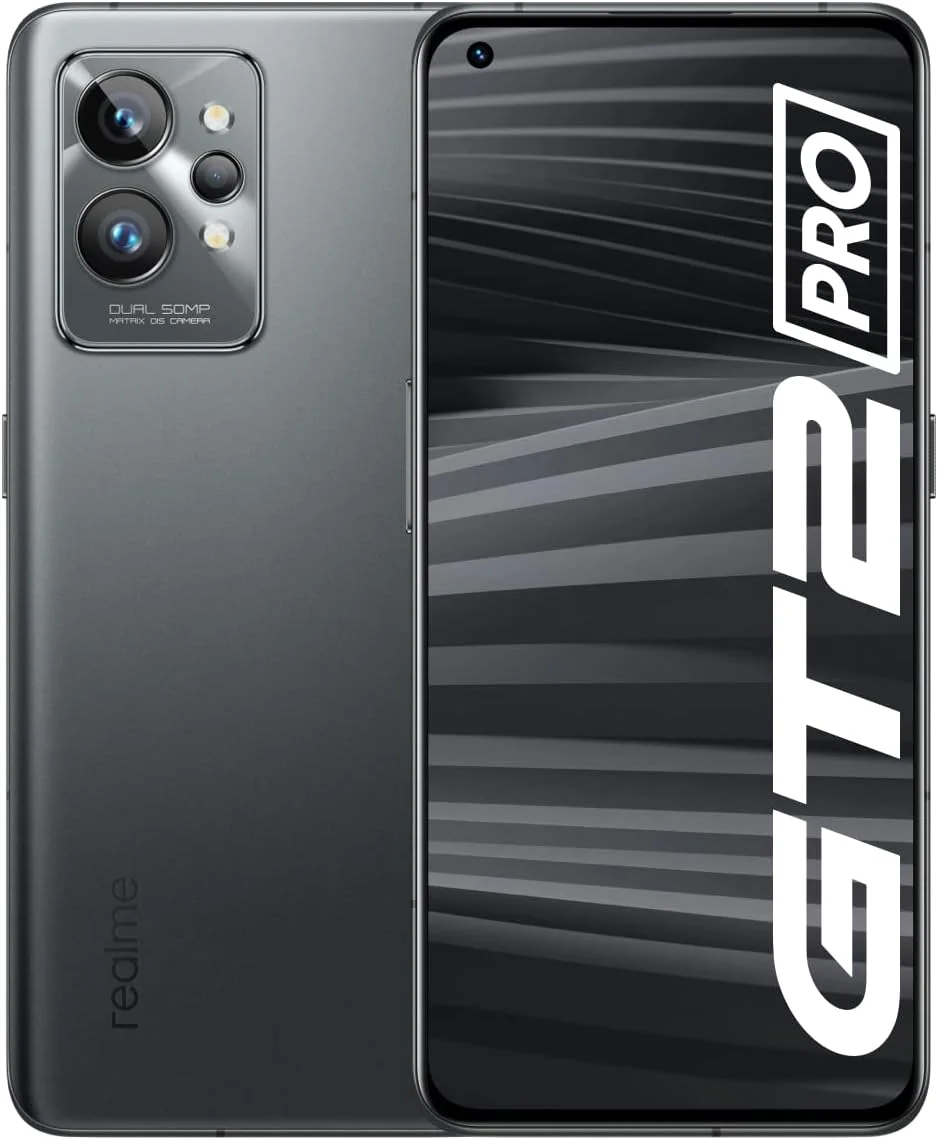 گوشی موبایل ریلمی GT2 Pro دو سیم کارت 256 گیگابایت رام + 12 گیگابایت رم 5G (مشکی استیل) - نسخه بین المللی