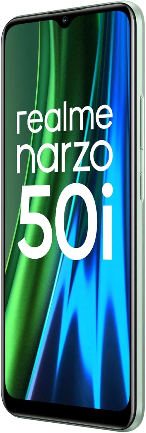 گوشی موبایل realme narzo 50i (سبز نعنایی، 2 گیگابایت رم + 32 گیگابایت حافظه) - صفحه نمایش بزرگ 6.5 اینچی | باتری 5000 میلی آمپر ساعت گوشی موبایل realme narzo 50i (سبز نعنایی، 2 گیگابایت رم + 32 گیگابایت حافظه) - صفحه نمایش بزرگ 6.5 اینچی | باتری 5000 میلی آمپر ساعت