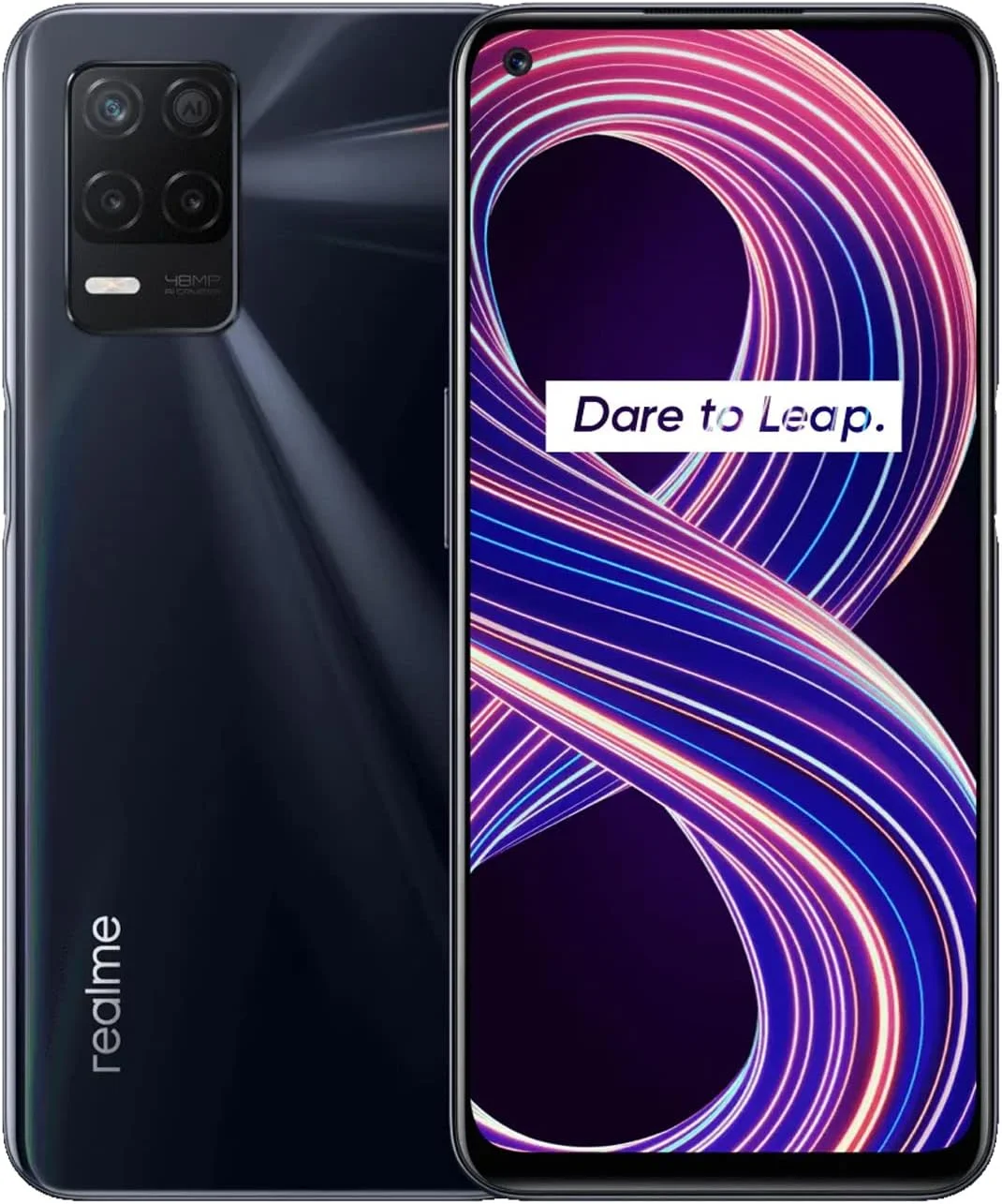 گوشی موبایل Realme 8 5G دو سیم کارت 64 گیگابایت ROM + 4 گیگابایت RAM (فقط GSM | بدون CDMA) نسخه بین المللی - مشکی سوپرسونیک - گوشی هوشمند 5G آنلاک کارخانه