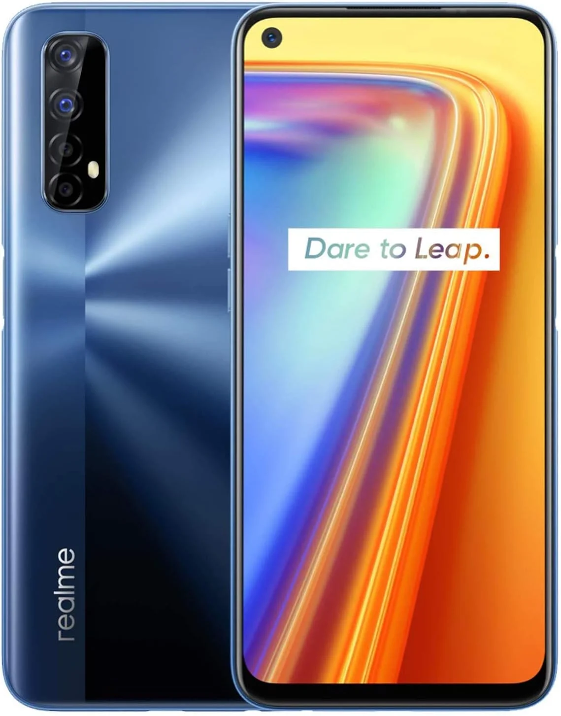 گوشی موبایل Realme 7 دو سیم کارت 128 گیگابایت رام + 8 گیگابایت رم (فقط GSM | بدون CDMA) کارخانه آنلاک شده 4G/LTE (آبی مه آلود) - نسخه بین المللی