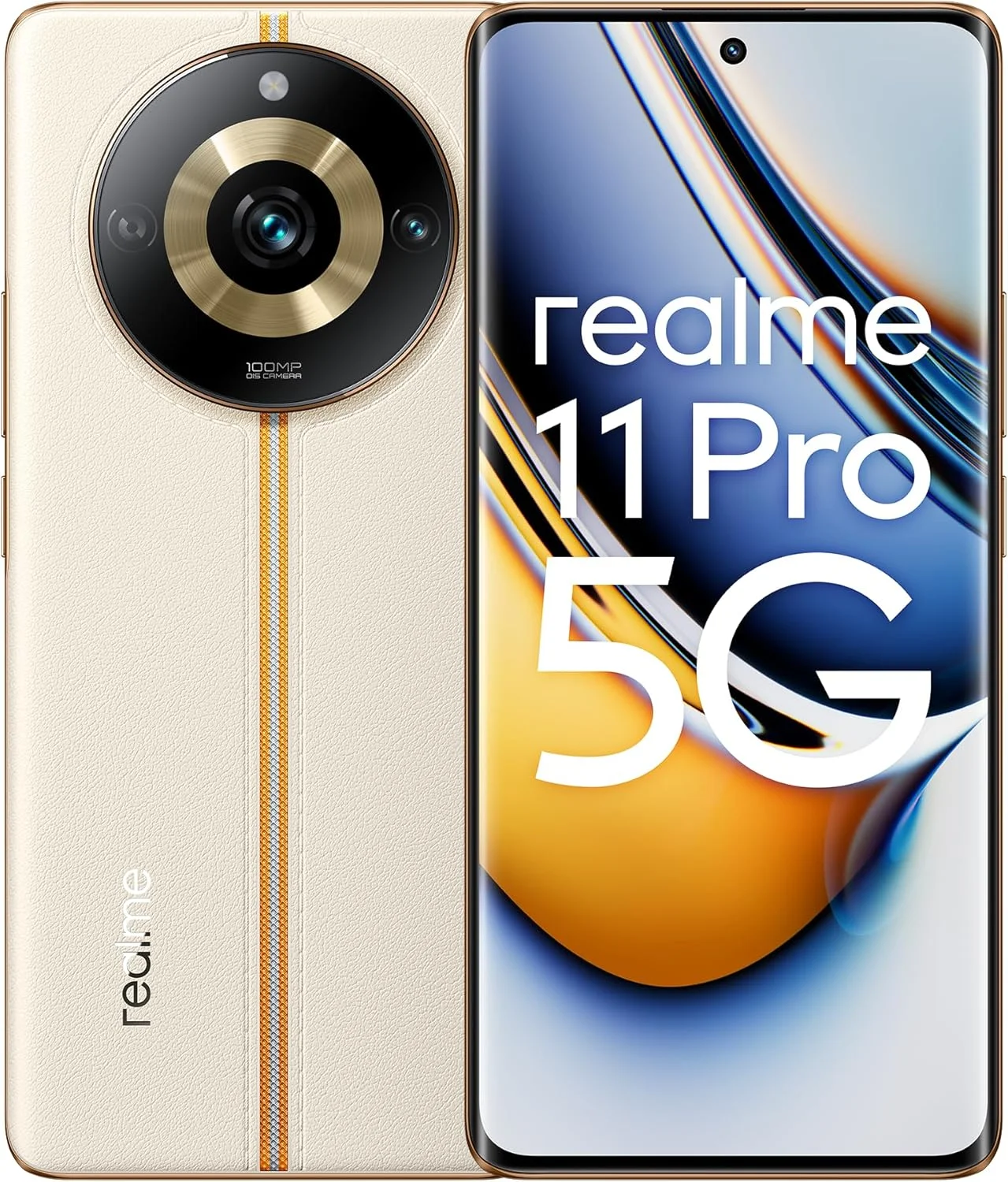 گوشی هوشمند Realme 11 Pro RMX3771 دو سیم کارت 128 گیگابایت رام + 8 گیگابایت رم (فقط GSM | بدون CDMA) کارخانه آنلاک شده 5G (بژ طلوع خورشید) - نسخه بین المللی