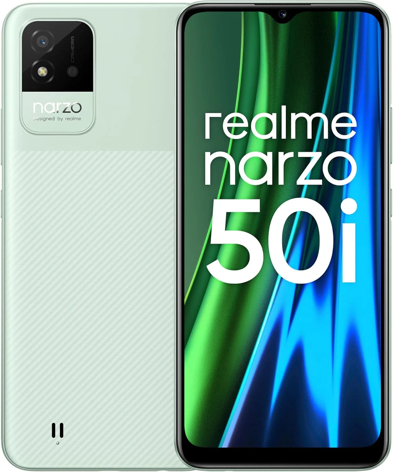 گوشی موبایل realme narzo 50i (سبز نعنایی، 4 گیگابایت رم + 64 گیگابایت حافظه داخلی) - صفحه نمایش بزرگ 6.5 اینچی | باتری 5000 میلی آمپر ساعت