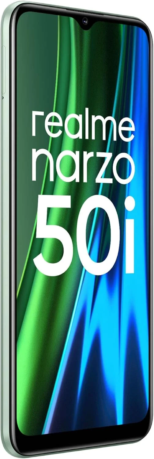 گوشی موبایل realme narzo 50i (سبز نعنایی، 4 گیگابایت رم + 64 گیگابایت حافظه داخلی) - صفحه نمایش بزرگ 6.5 اینچی | باتری 5000 میلی آمپر ساعت گوشی موبایل realme narzo 50i (سبز نعنایی، 4 گیگابایت رم + 64 گیگابایت حافظه داخلی) - صفحه نمایش بزرگ 6.5 اینچی | باتری 5000 میلی آمپر ساعت