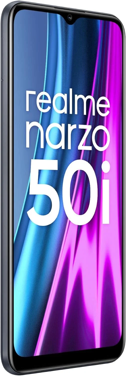 گوشی موبایل realme narzo 50i (مشکی کربنی، 2 گیگابایت رم + 32 گیگابایت حافظه داخلی) - صفحه نمایش بزرگ 6.5 اینچی | باتری 5000 میلی آمپر ساعت