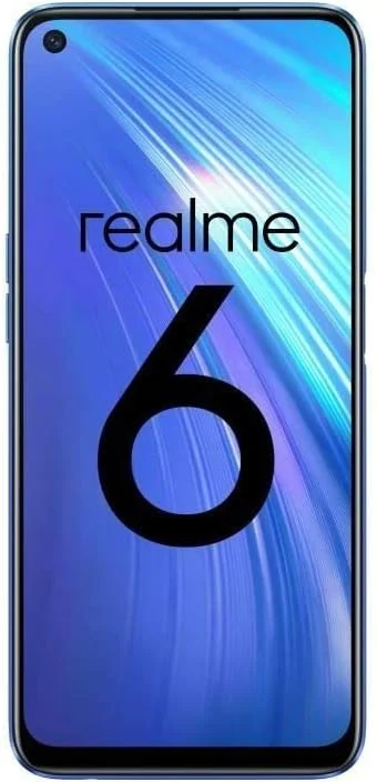 گوشی موبایل Realme 6 دو سیم کارت 64 گیگابایت رام + 4 گیگابایت (فقط GSM | بدون CDMA) کارخانه آنلاک شده 4G/LTE (آبی دنباله دار) - نسخه بین المللی