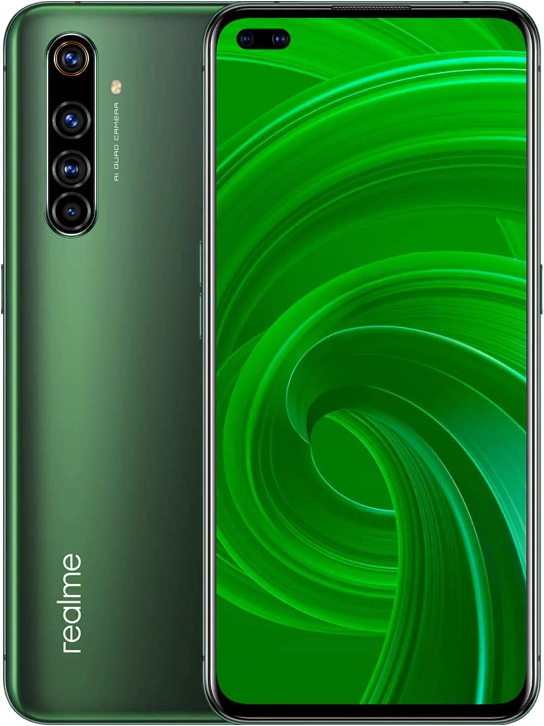 گوشی موبایل ریلمی X50 Pro 5G - سبز خزه‌ای، آماده برای 5G، 8 گیگابایت رم + 128 گیگابایت حافظه داخلی، بدون سیم کارت و دارای دوشاخه UK