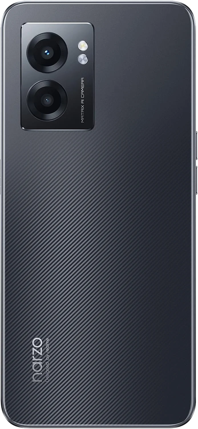 گوشی موبایل realme narzo 50 5G (مشکی هایپر، 6 گیگابایت رم + 128 گیگابایت حافظه داخلی) پردازنده Dimensity 810 5G | دوربین 48 مگاپیکسلی Ultra HD