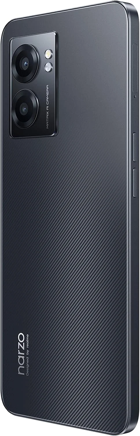 گوشی موبایل realme narzo 50 5G (مشکی هایپر، 6 گیگابایت رم + 128 گیگابایت حافظه داخلی) پردازنده Dimensity 810 5G | دوربین 48 مگاپیکسلی Ultra HD