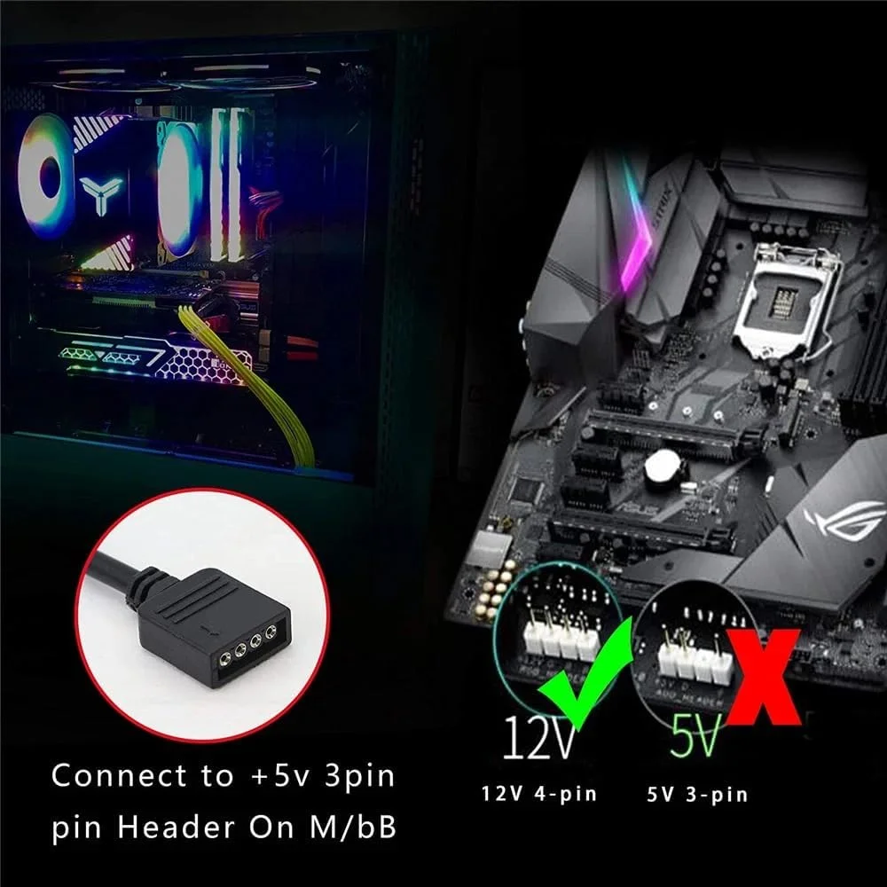 کابل تقسیم کننده RGB چهار پین 12 ولت SOLDOUT، کانکتور نوار LED، کابل توسعه قابل تعویض نر و ماده 4 پین برای نوار LED RGB، فن کامپیوتر، مادربرد (تقسیم کننده 1 به 2)