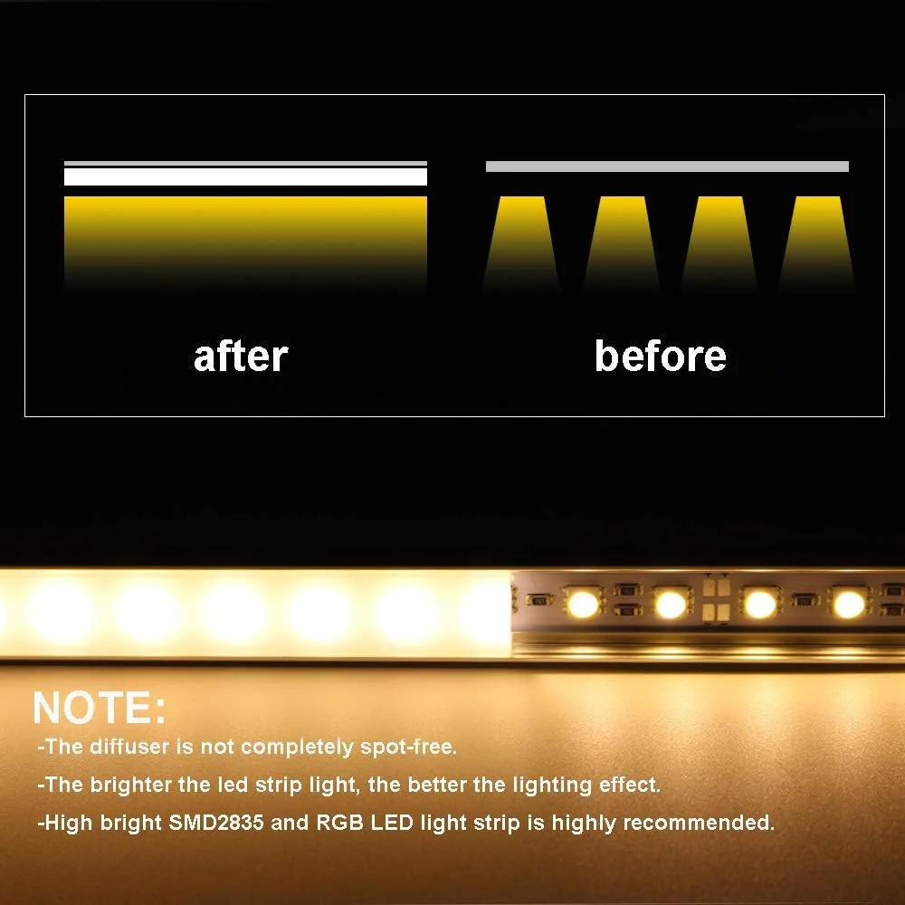 کانال نوار LED استارلند با دیفیوزر، بسته 6 عددی 1 متری / 3.3 فوتی پروفیل آلومینیومی LED مدل V شکل با پوشش و لوازم جانبی کامل نصب برای چراغ نوار LED کانال نوار LED استارلند با دیفیوزر، بسته 6 عددی 1 متری / 3.3 فوتی پروفیل آلومینیومی LED مدل V شکل با پوشش و لوازم جانبی کامل نصب برای چراغ نوار LED