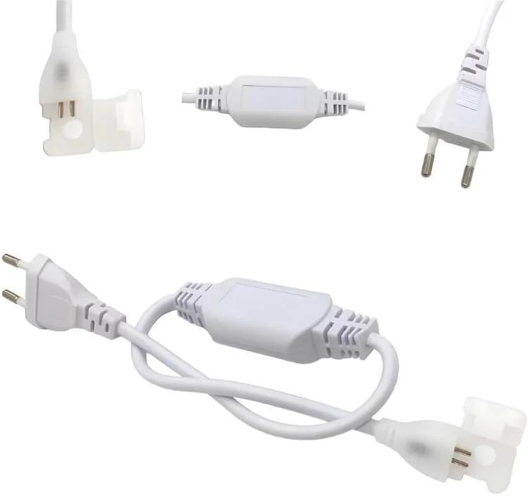 کابل اتصال نوار LED COB مدل WTFS، کابل برق 220V-240V AC، 10 میلی متر