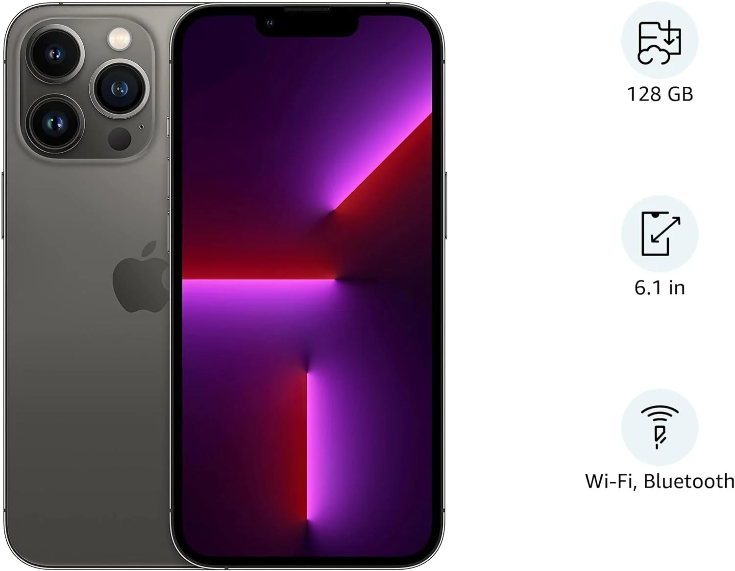 اپل (بازسازی شده) آیفون 13 پرو (128 گیگابایت) - گرافیت