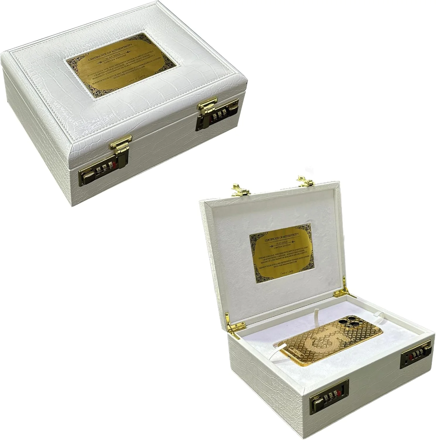 گوشی سفارشی لاکچری رویال گلد 15 پرو مکس - روکش طلای 24 عیار 256 گیگابایت
