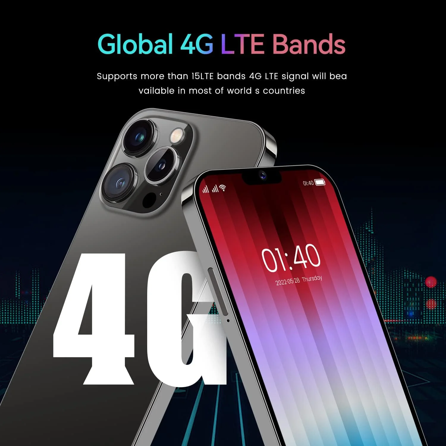 گوشی هوشمند دو سیم کارته 4G مدل DxDcS-DxD15Ps، تلفن همراه با 2 گیگابایت رم، 16 گیگابایت رام/SD 128 گیگابایت، باتری 4300 میلی آمپر ساعتی، صفحه نمایش 6.6 اینچی، اندروید 10، دوربین دوگانه 8 مگاپیکسلی، تشخیص چهره، GPS، FM، بلوتوث (بنفش)